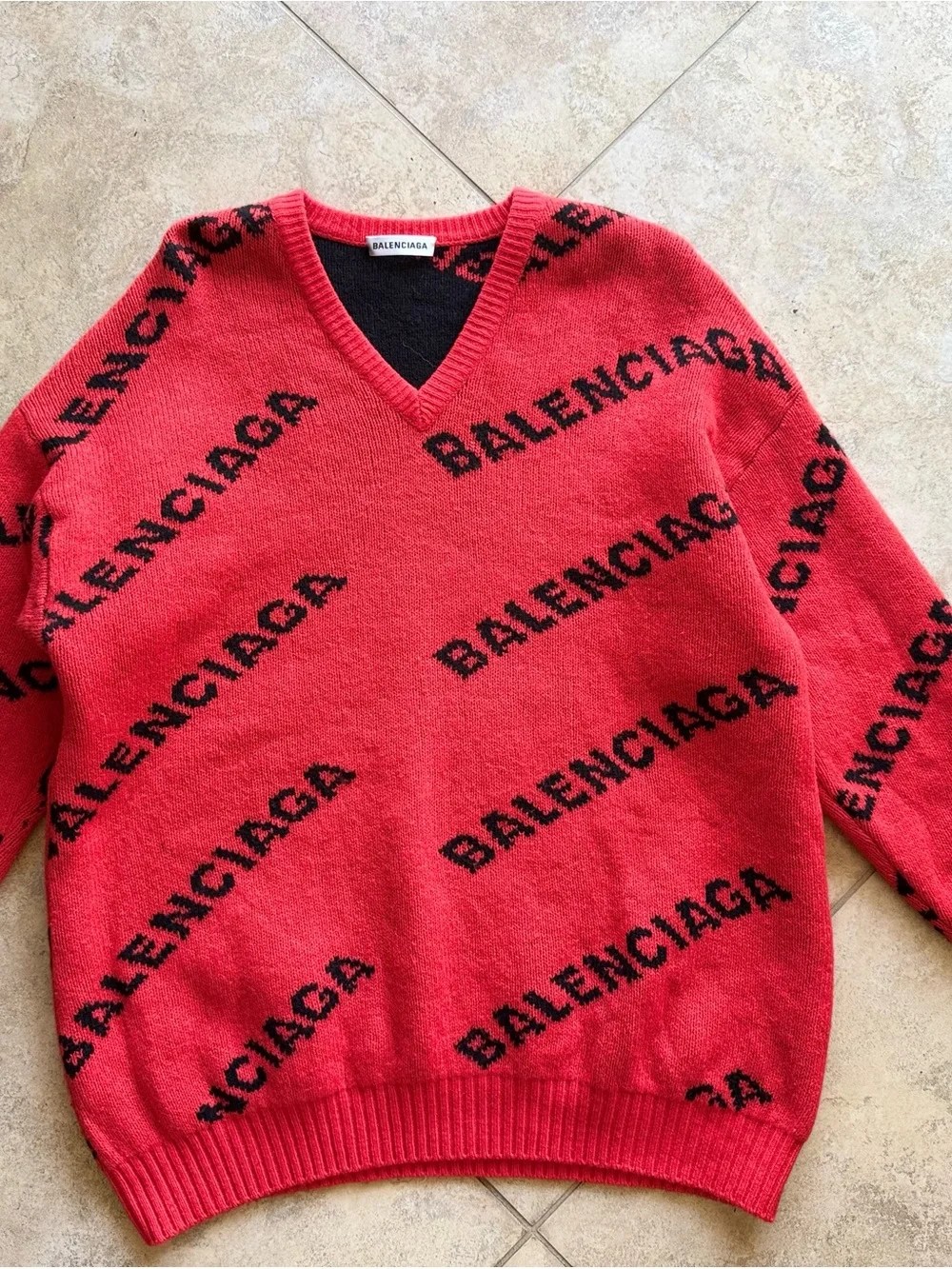 Balenciaga bold red